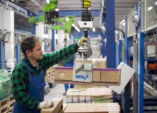 Cajas de cartón con toma mecánica Cajas de cartón con toma mecánica