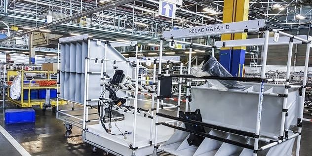 Indeva Lean System para aumentar la ergonomía y la seguridad en los procesos de producción